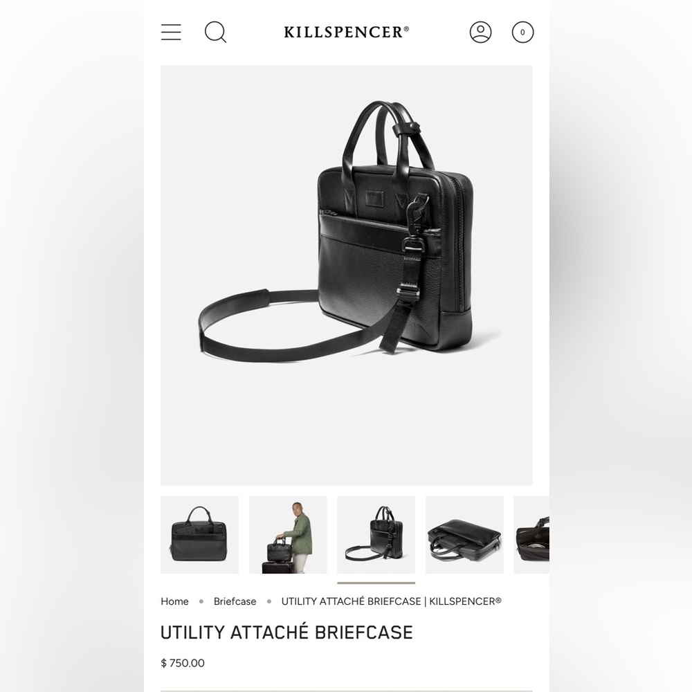2 Killspencer Bags 
Utility bag & briefcase